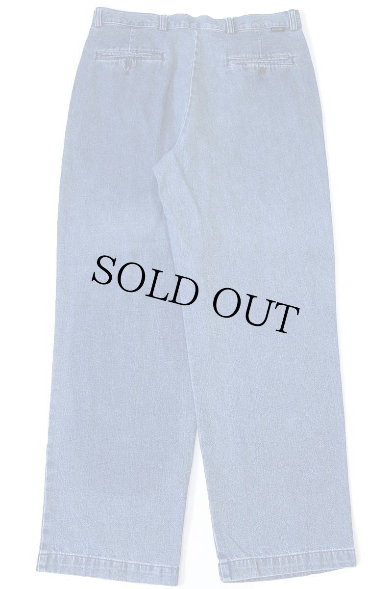 画像3: 00s DOCKERSドッカーズ ツータック デニム トラウザーズ w34★Levi'sリーバイス (3)