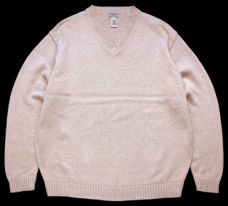 80s\" L.L.Bean USA製　コットン　ニット　レッド 80s USA製 L.L.Bean 無地 ローゲージ コットンニット セーター