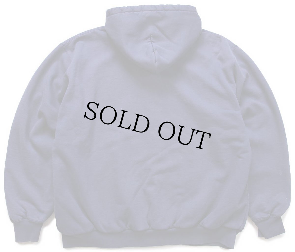 画像2: 00s メキシコ製 carharttカーハート ロゴ刺繍 ブリーチ飛び サーマルライナー スウェット ジップパーカー ナス紺 フェード★フーディー (2)