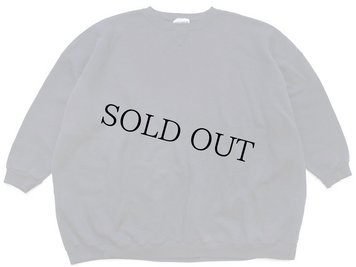 画像1: 90s USA製 PURE SWEAT CLASSIC 無地 前V スウェット 黒 5X-6X★特大 ブランク (1)