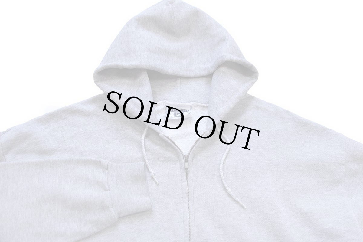 画像3: 90s メキシコ製 Leeリー 無地 スウェット ジップパーカー 杢グレー XL★フーディー ブランク (3)