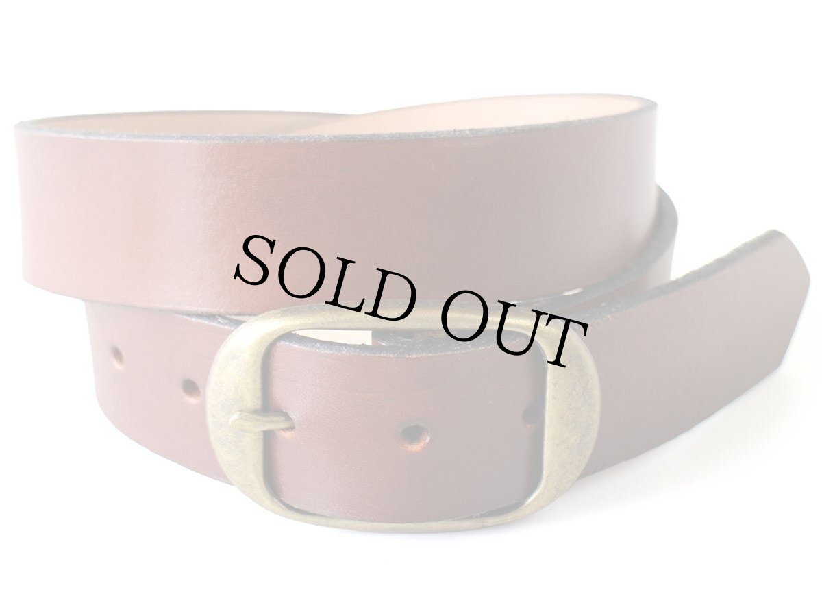 画像1: 新品★USA製 BRACKNEY LEATHER WORKS レザーベルト ブラウン 34 (1)