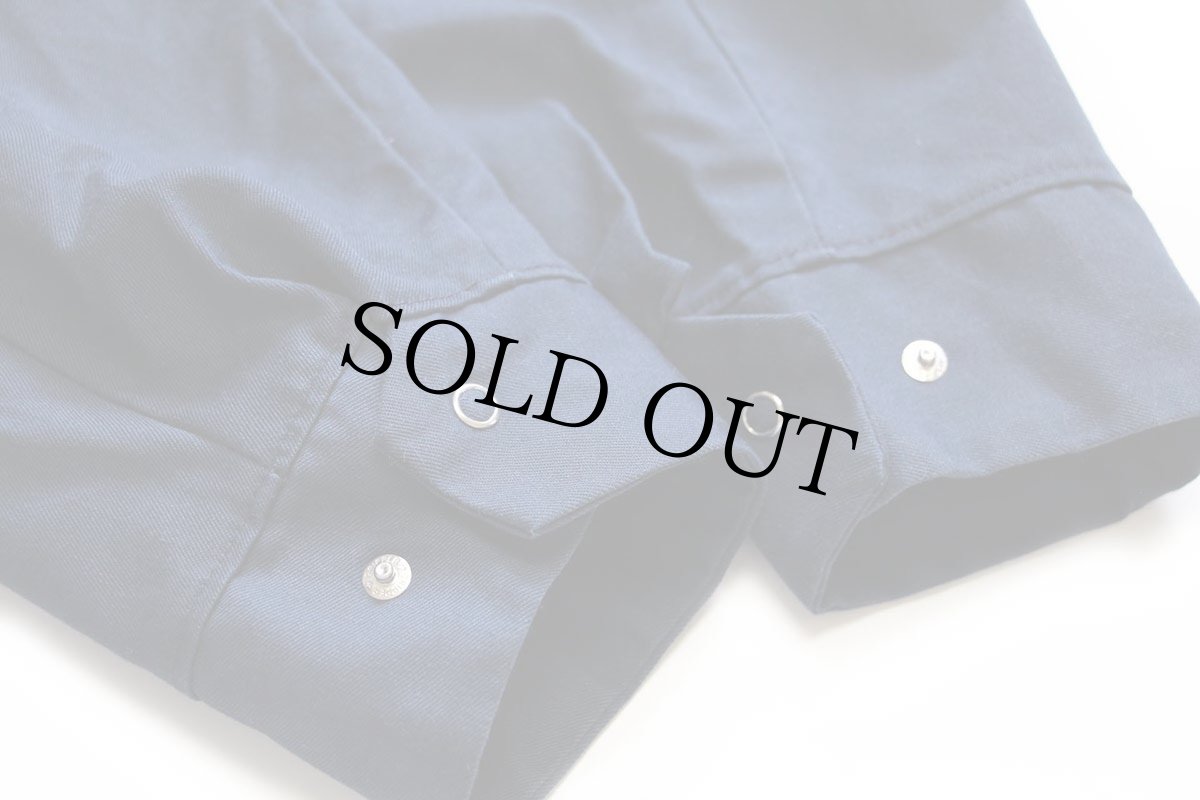 画像7: 70s RED KAPレッドキャップ Fordフォード パッチ付き ワークシャツジャケット 紺 M (7)