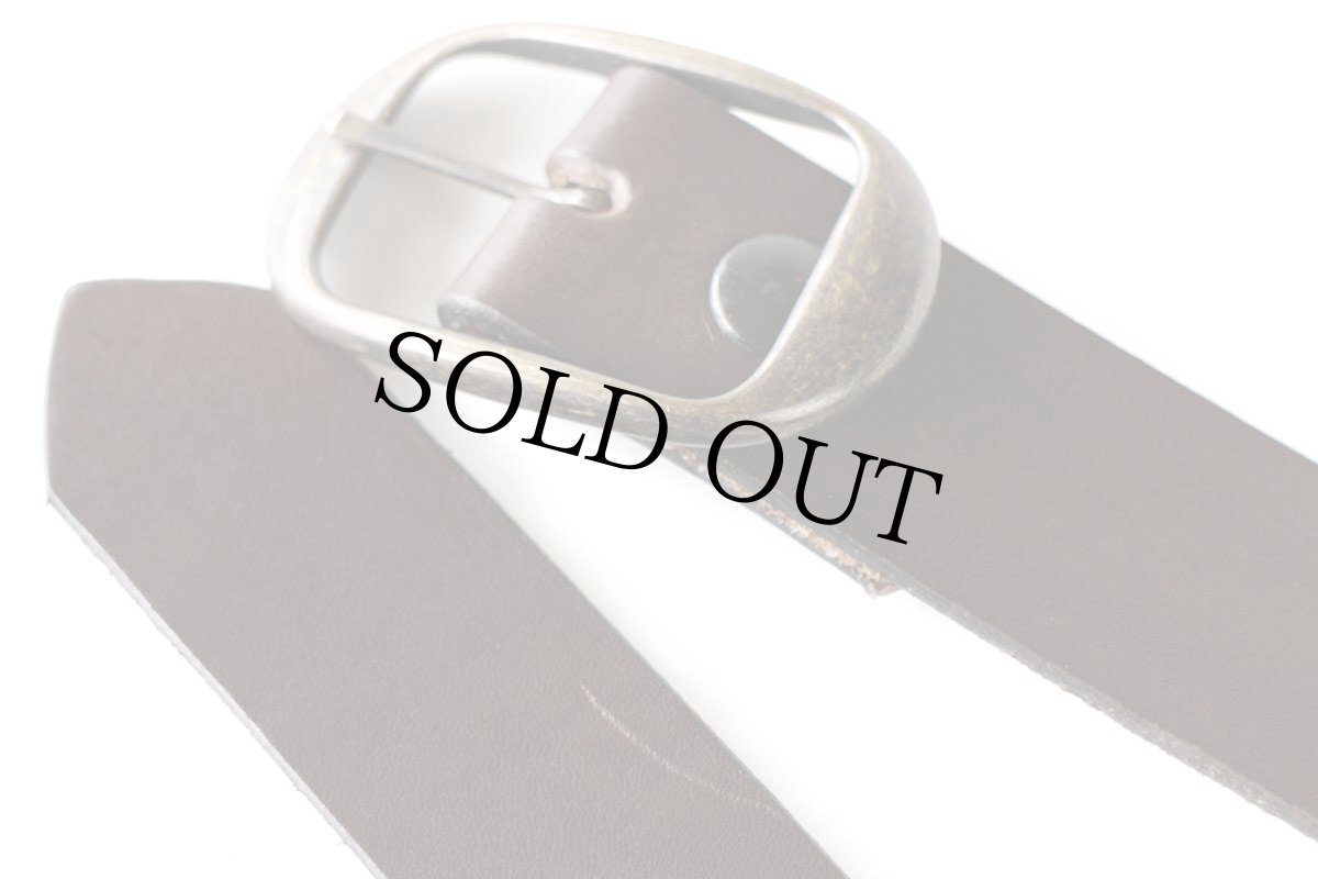 画像2: 新品★USA製 BRACKNEY LEATHER WORKS レザーベルト ダークブラウン 34 (2)