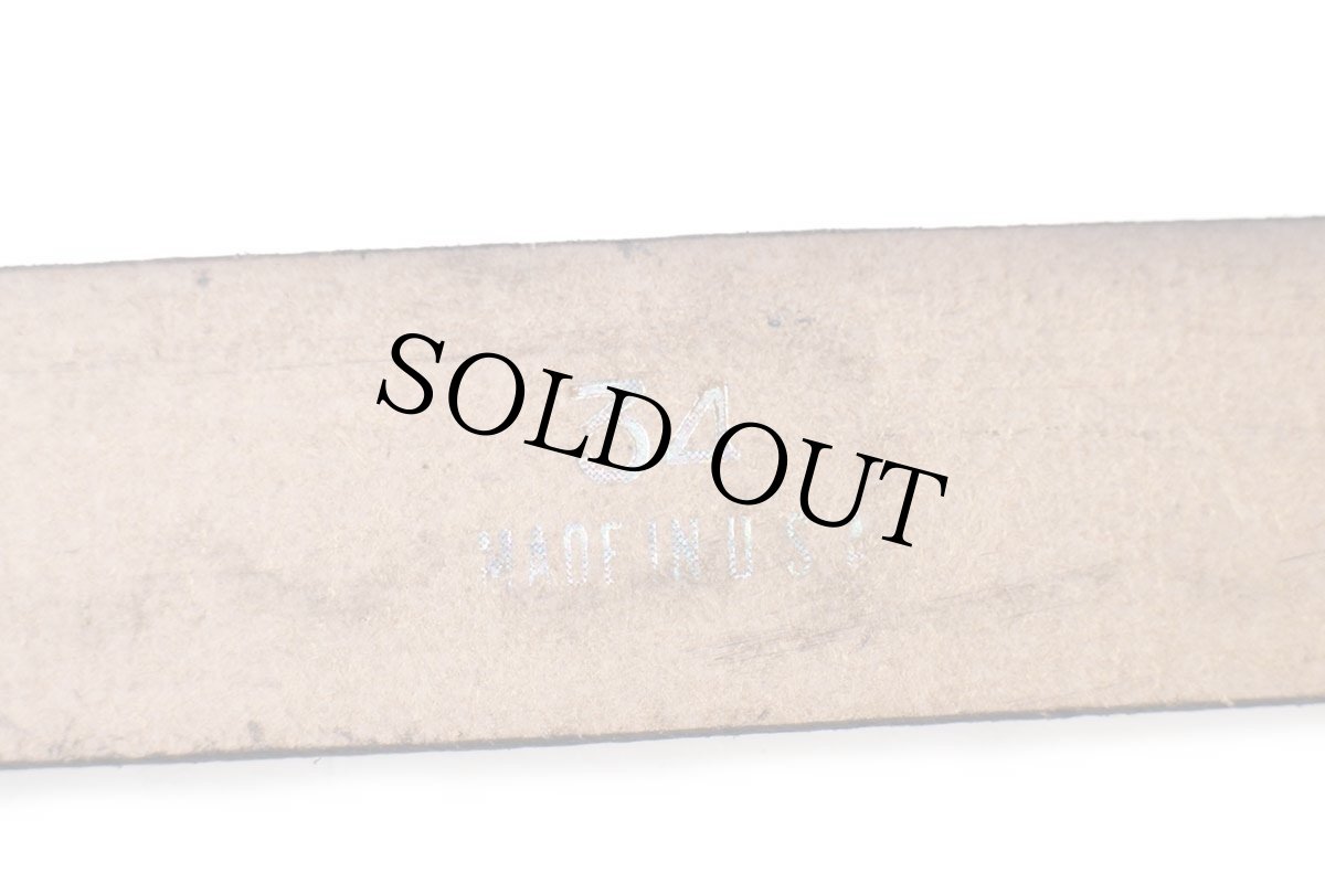 画像4: 新品★USA製 BRACKNEY LEATHER WORKS フレイムス 型押し ペイント レザーベルト 34★ファイヤーパターン (4)