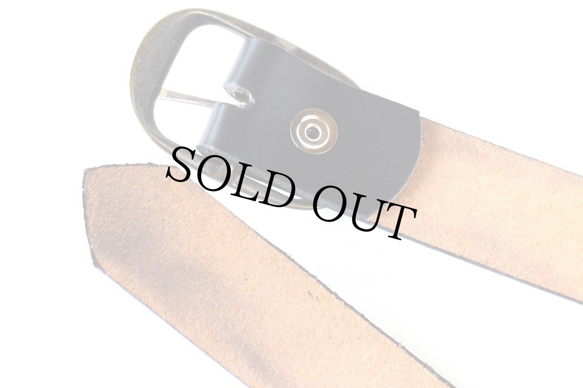 画像3: 新品★USA製 BRACKNEY LEATHER WORKS レザーベルト ブラック 34 (3)