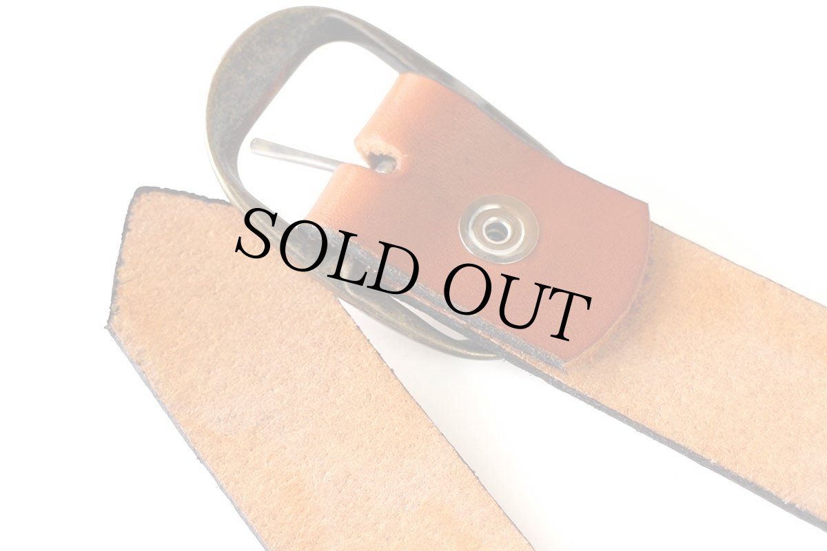 画像3: 新品★USA製 BRACKNEY LEATHER WORKS レザーベルト キャメル 34 (3)