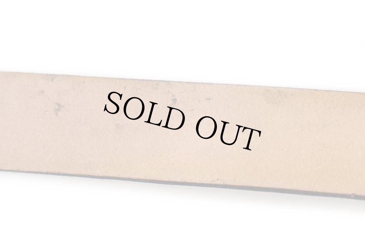 画像7: 新品★USA製 BRACKNEY LEATHER WORKS WOODSTOCK 3 DAYS OF PEACE MUSIC ピースマーク 型押し ペイント レザーベルト ブラウン 34 (7)