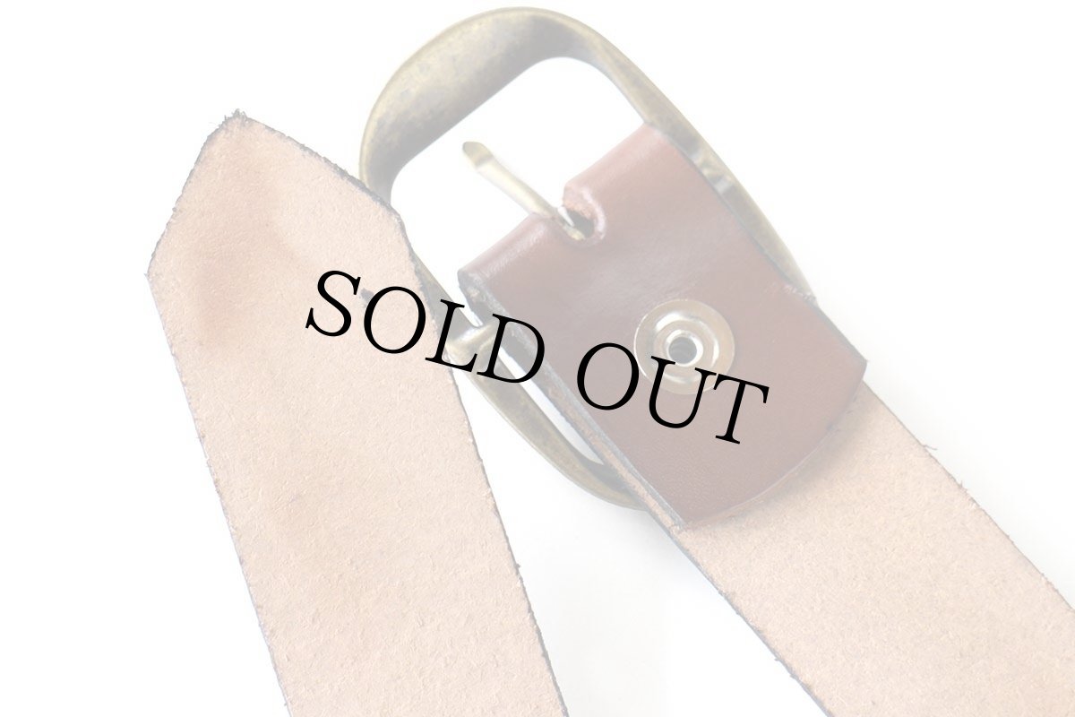 画像3: 新品★USA製 BRACKNEY LEATHER WORKS レザーベルト ブラウン 34 (3)