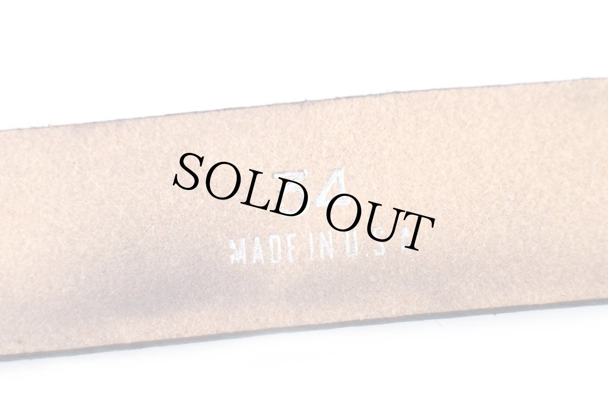 画像4: 新品★USA製 BRACKNEY LEATHER WORKS レザーベルト ブラック 34 (4)