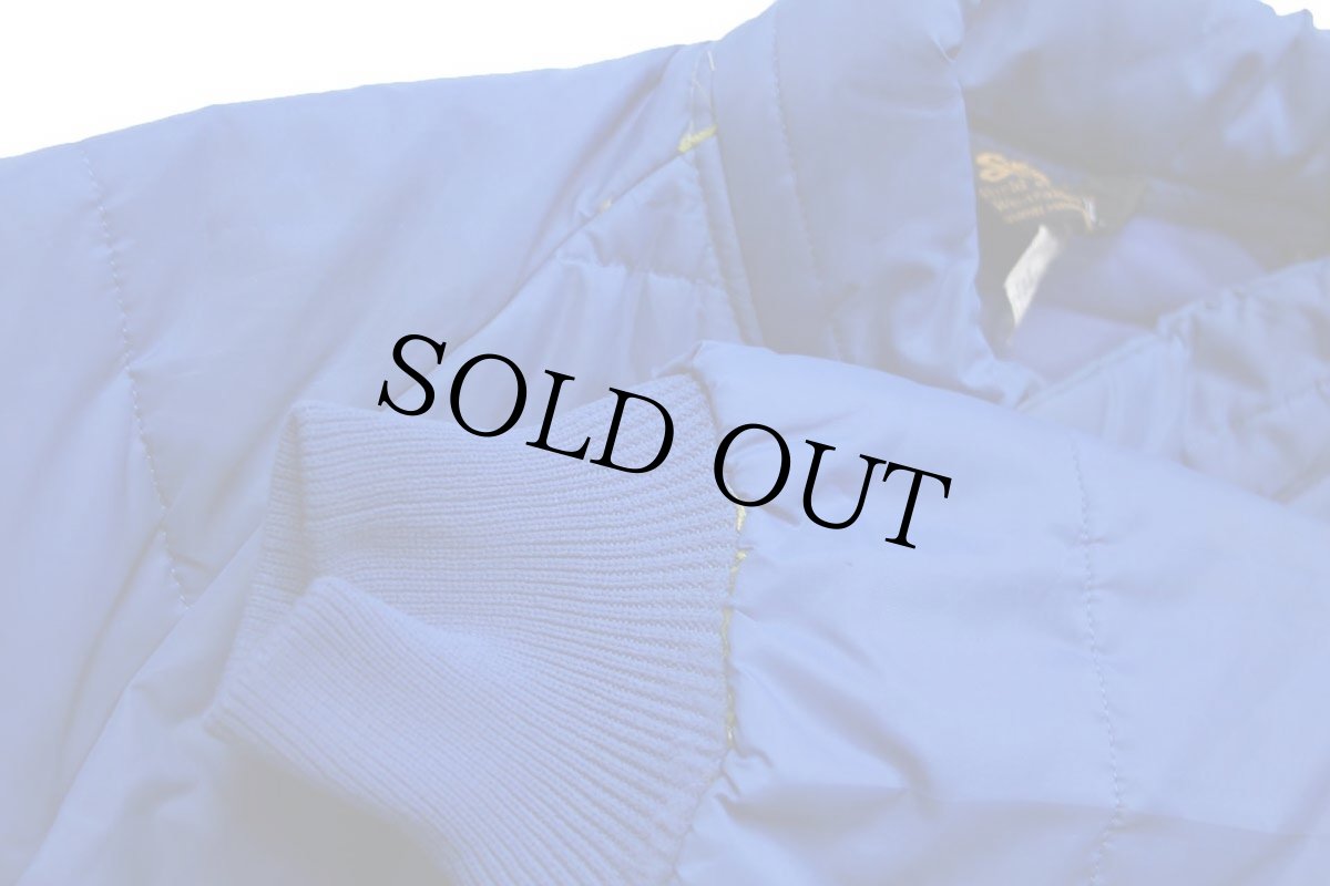 画像8: 70s Swingster 中綿入り ナイロン レーシングジャケット 青 L (8)