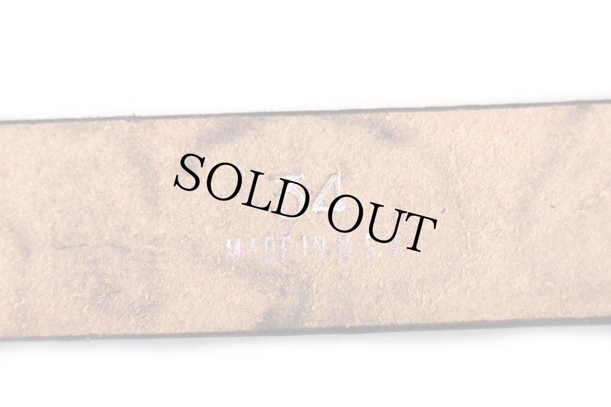 画像4: 新品★USA製 BRACKNEY LEATHER WORKS キノコ カタツムリ 型押し ペイント レザーベルト ブラウン 34 (4)