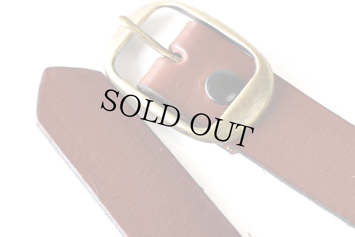 画像2: 新品★USA製 BRACKNEY LEATHER WORKS レザーベルト ブラウン 34 (2)