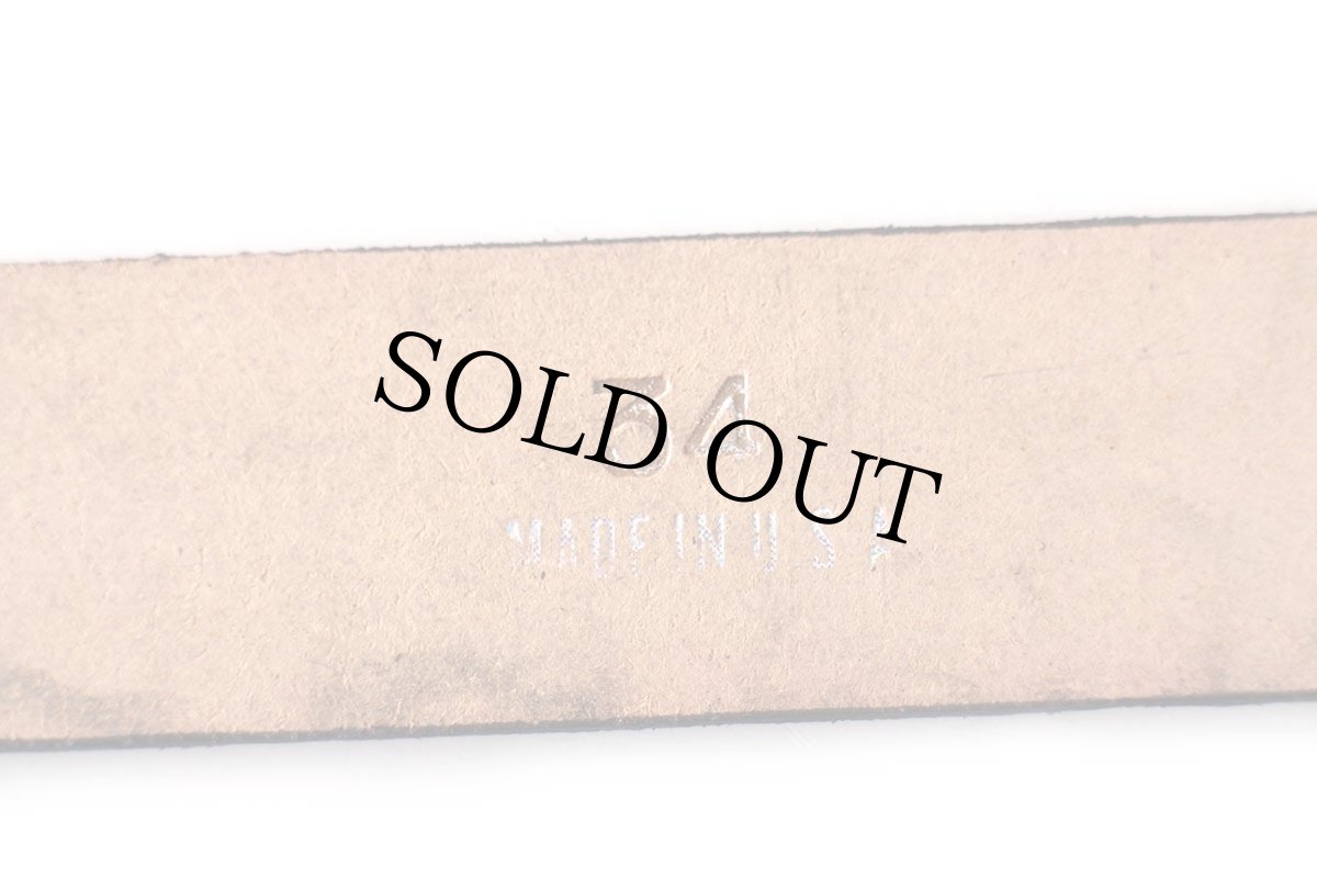 画像4: 新品★USA製 BRACKNEY LEATHER WORKS スター 型押し レザーベルト レッド 34 (4)