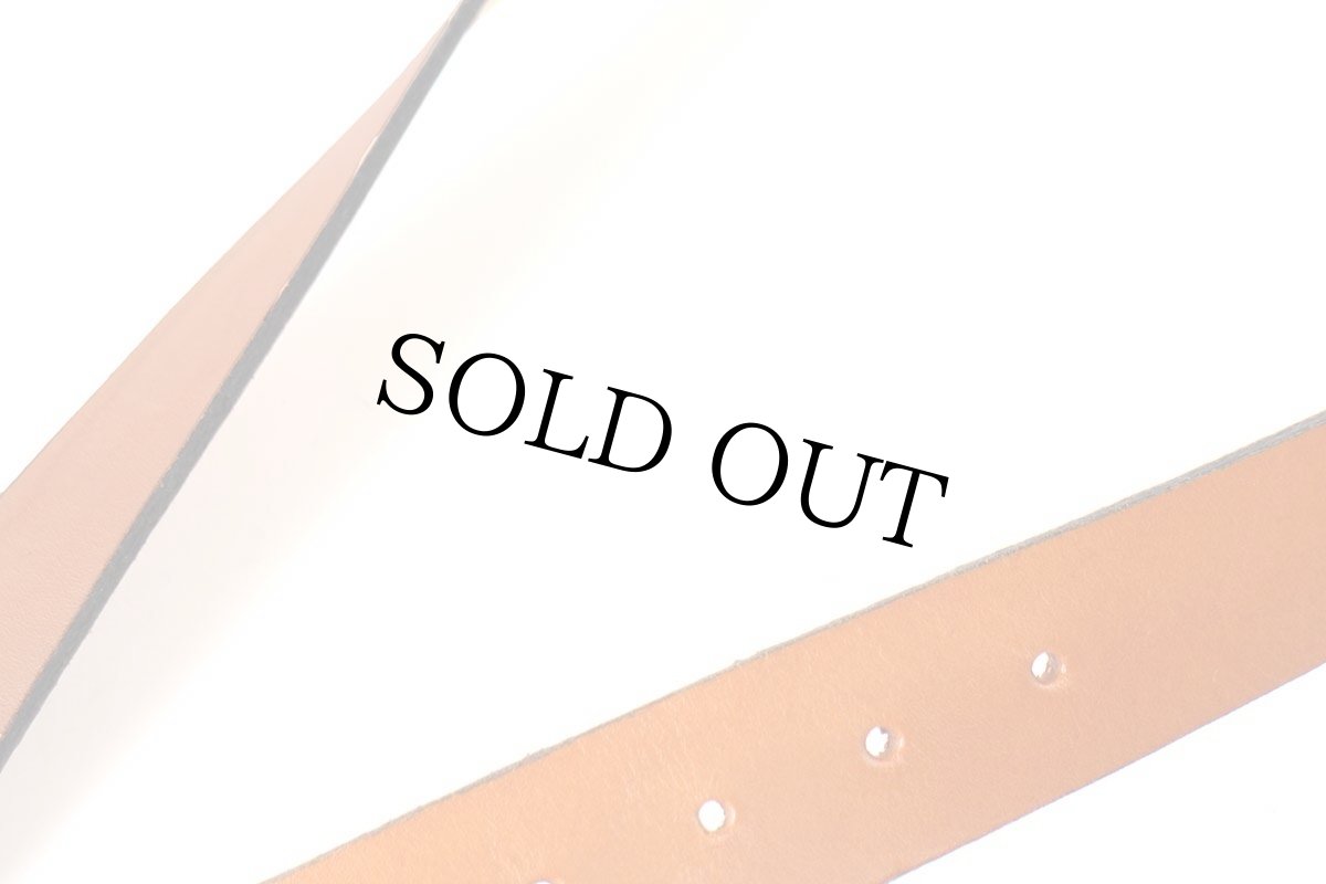 画像5: 新品★USA製 BRACKNEY LEATHER WORKS レザーベルト キャメル 34 (5)