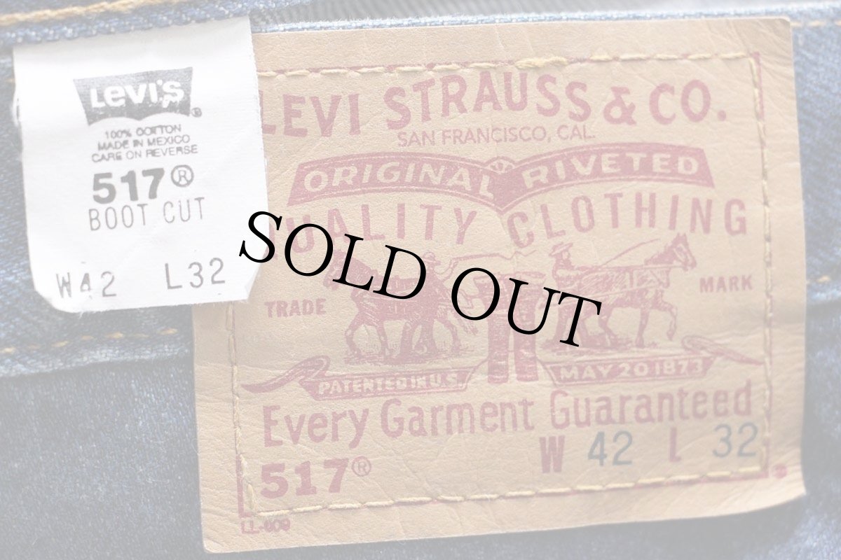 画像6: 00s メキシコ製 Levi'sリーバイス 517 デニムパンツ w42 L32★81 ブーツカット (6)