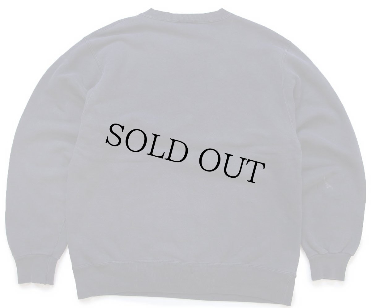 画像2: 90s USA製 Championチャンピオン ワンポイント スクリプト ロゴ刺繍 前V スウェット 濃紺 L (2)