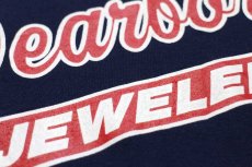 画像5: 90s USA製 RUSSELLラッセル Dearborn JEWELERS 前V スウェット 紺 L (5)