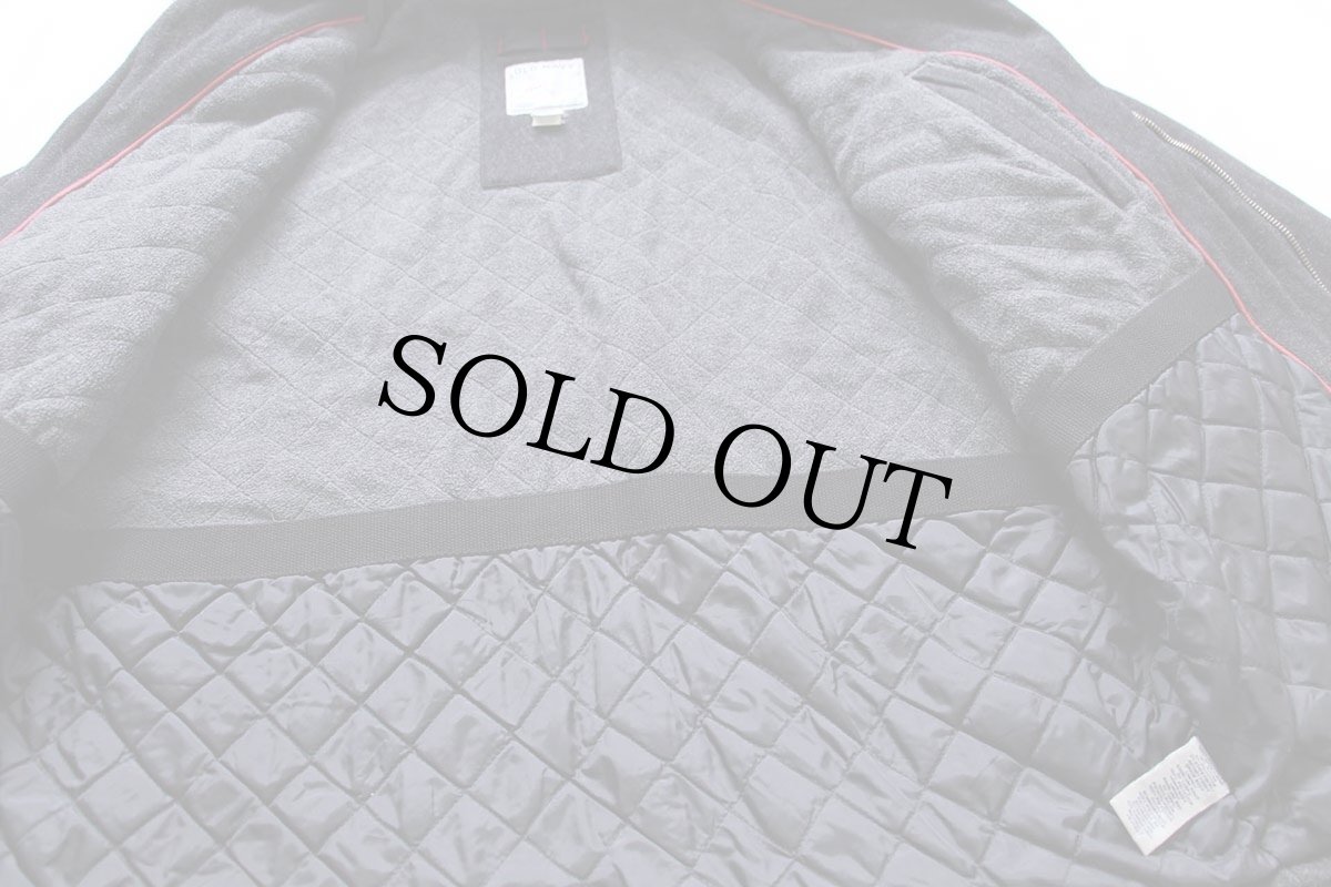 画像5: 00s OLD NAVYオールドネイビー キルティングライナー ウールジャケット チャコールグレー L (5)