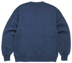 画像2: 90s USA製 RUSSELLラッセル Dearborn JEWELERS 前V スウェット 紺 L (2)