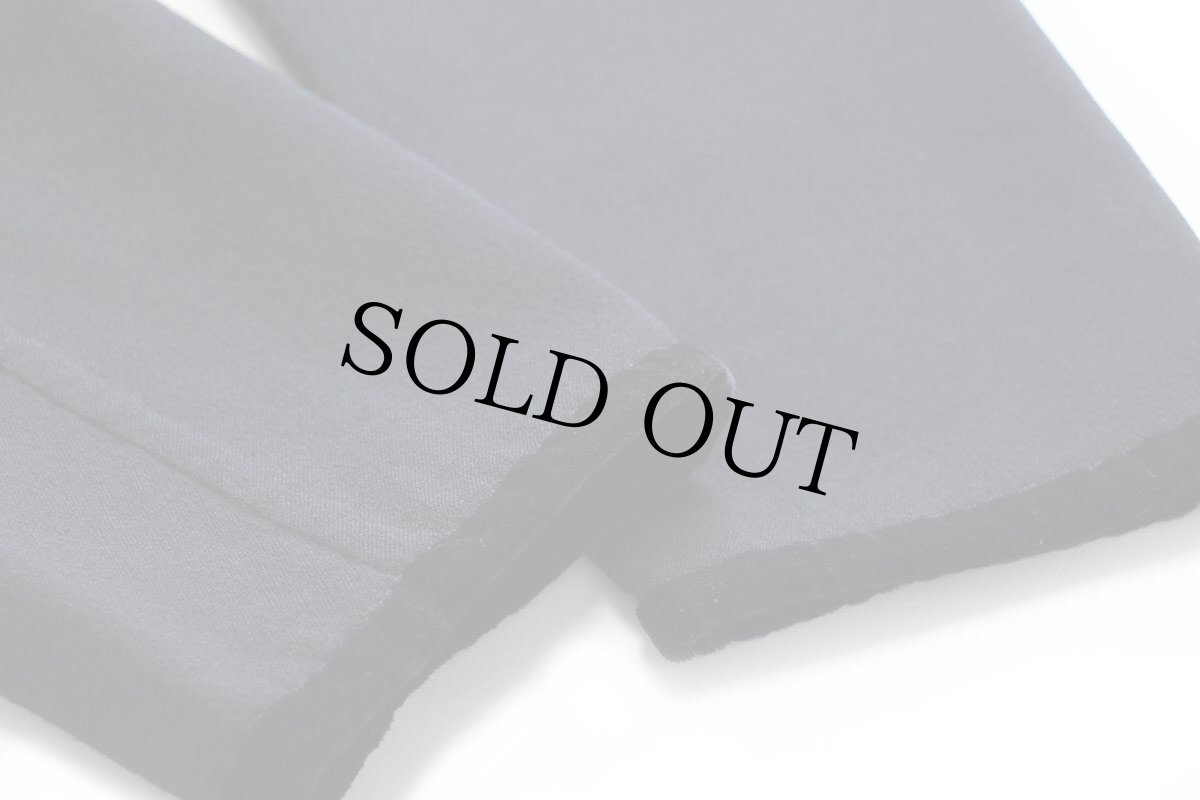 画像8: イタリア製 ラルフローレン ブラックレーベル ノーカラー ウール チャイナ ガウン ブラック 12★コート (8)