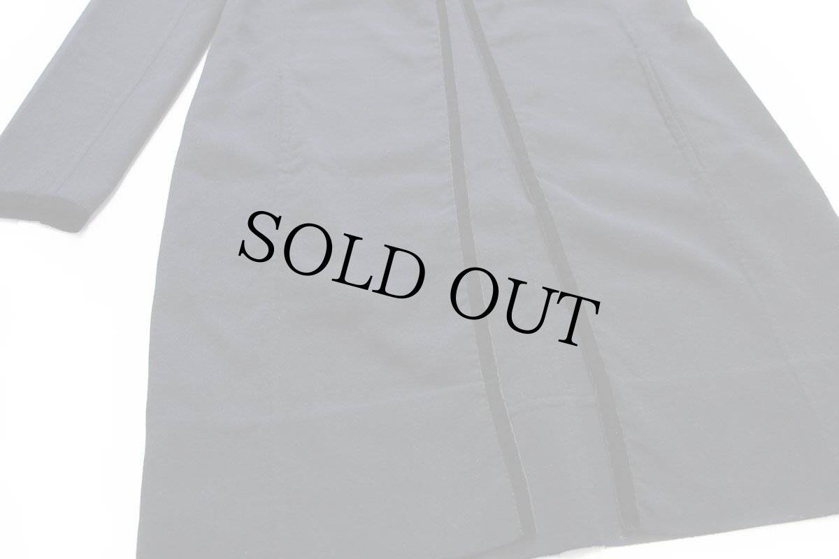 画像7: イタリア製 ラルフローレン ブラックレーベル ノーカラー ウール チャイナ ガウン ブラック 12★コート (7)