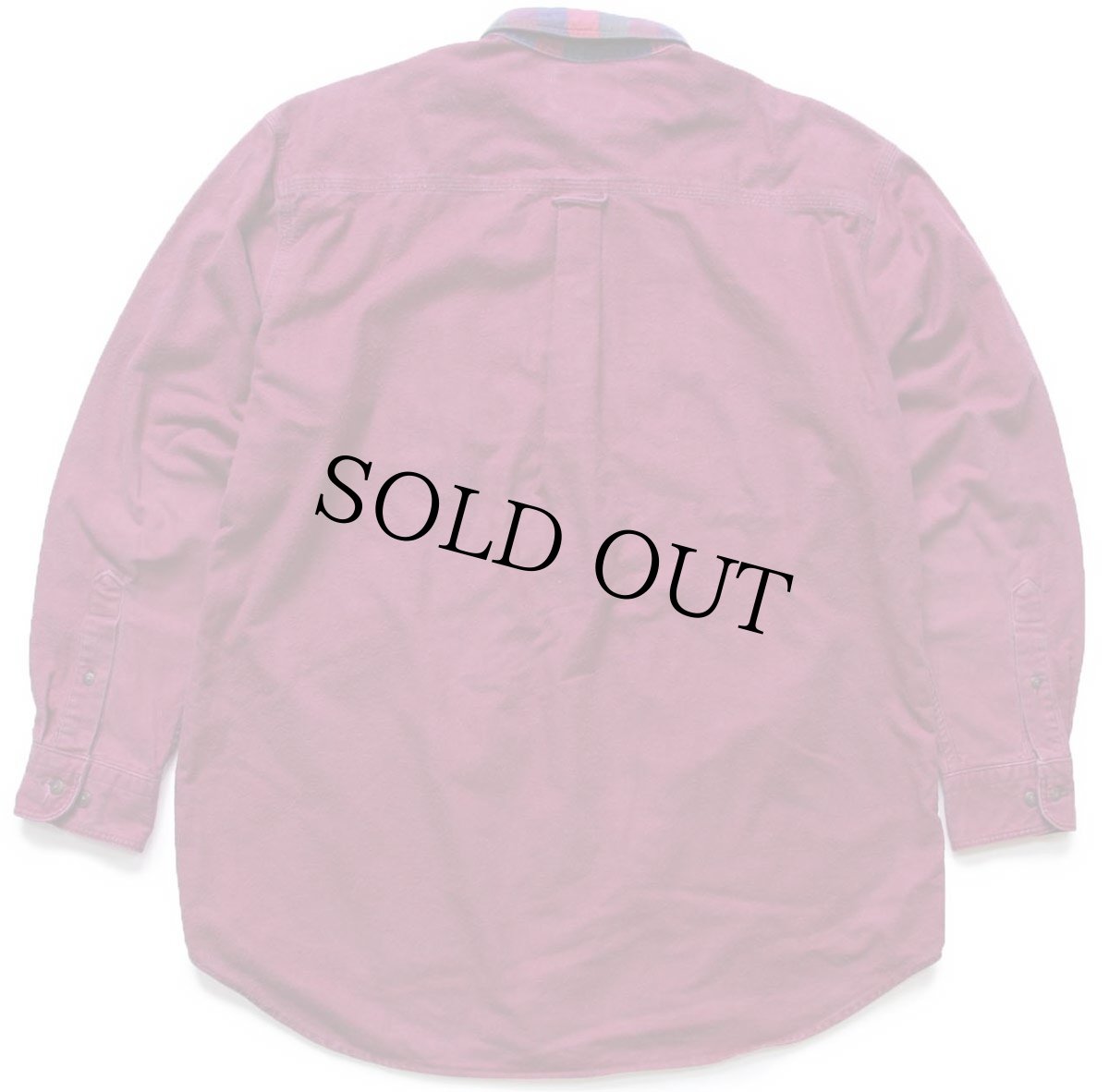 画像2: 90s USA製 Woolrichウールリッチ ブロックチェック 切り替え ボタンダウン コットン シャモアクロスシャツ L (2)