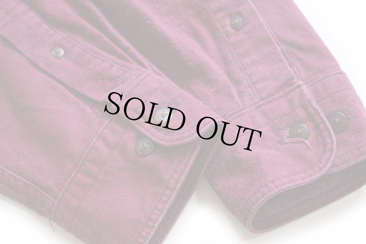 画像6: 90s USA製 Woolrichウールリッチ ブロックチェック 切り替え ボタンダウン コットン シャモアクロスシャツ L (6)