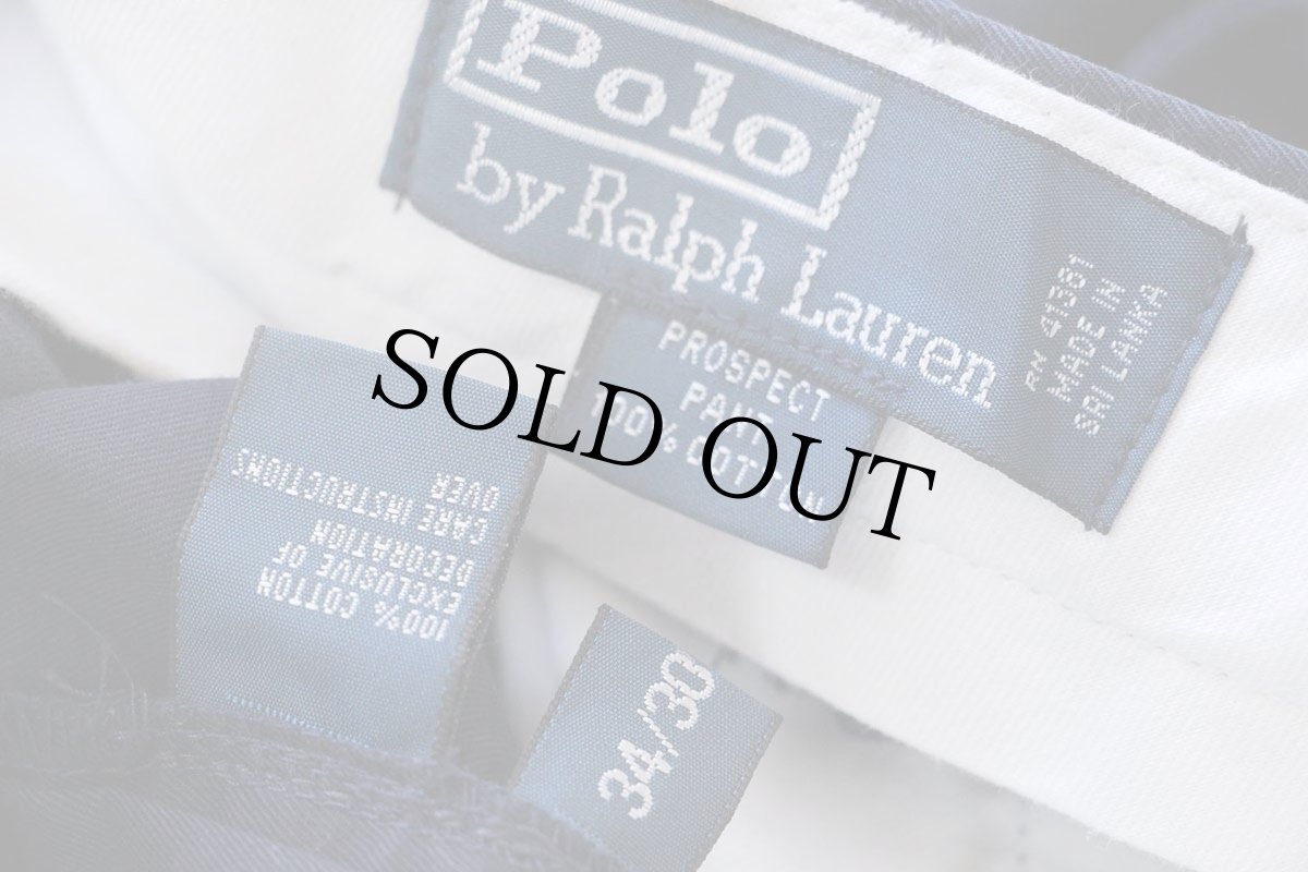 画像6: 00s ポロ ラルフローレン PROSPECT PANT コットンパンツ 紺 w34 L30★306 (6)