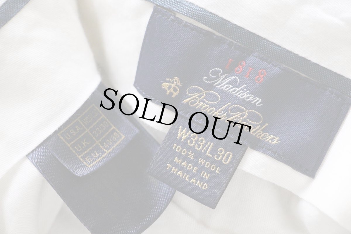 画像6: Brooks Brothersブルックスブラザーズ Madison スラックス ウールパンツ チャコールグレー w33 L30 (6)