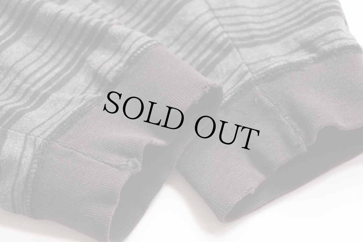 画像7: 90s USA製 Levi'sリーバイス ランダムボーダー ヘンリーネック 長袖Tシャツ グレー XL (7)