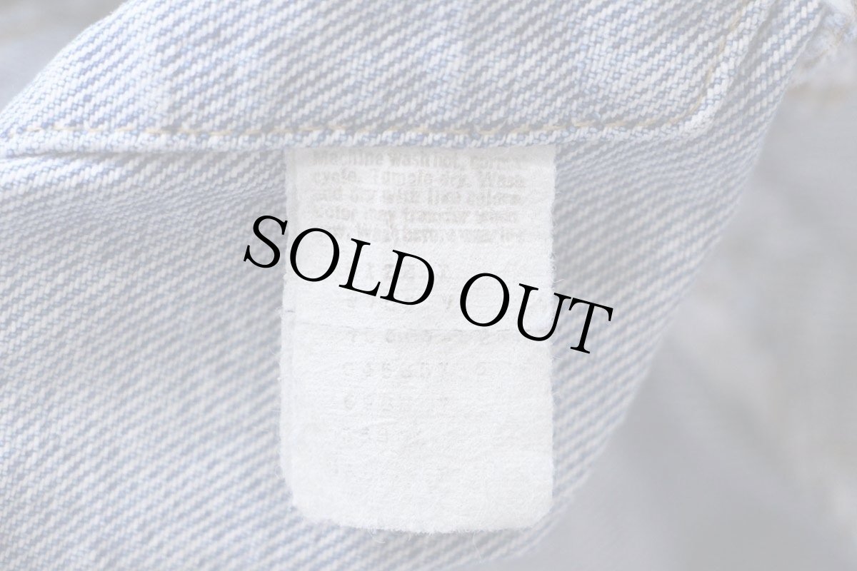 画像4: 80s Levi'sリーバイス 70507 ダメージ デニムジャケット 4ポケット L (4)