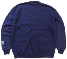 画像2: 00s UNITED STATES POSTAL SERVICE ロゴ刺繍 パチポケ スウェット カーディガン 紺★USPS ポストマン (2)