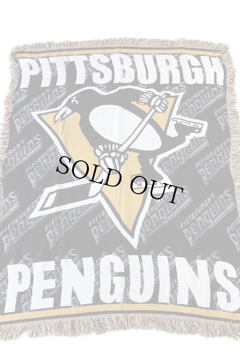 画像2: 90s USA製 NHL PITTSBURGH PENGUINS アクリル ラグ (2)