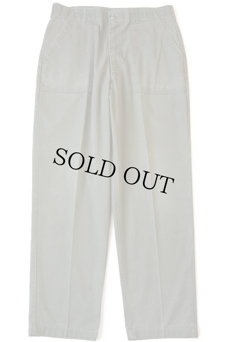 画像2: 70s 米軍 U.S.ARMY ユーティリティ ベイカーパンツ オリーブグリーン w38 L31 (2)