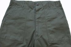 画像4: 80s 米軍 U.S.ARMY ペンキ飛び ユーティリティ ベイカーパンツ オリーブグリーン w36 L31 (4)