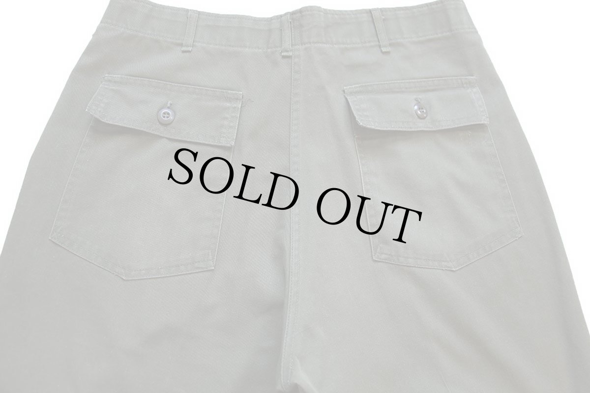 画像5: 70s 米軍 U.S.ARMY ユーティリティ ベイカーパンツ オリーブグリーン w38 L31 (5)