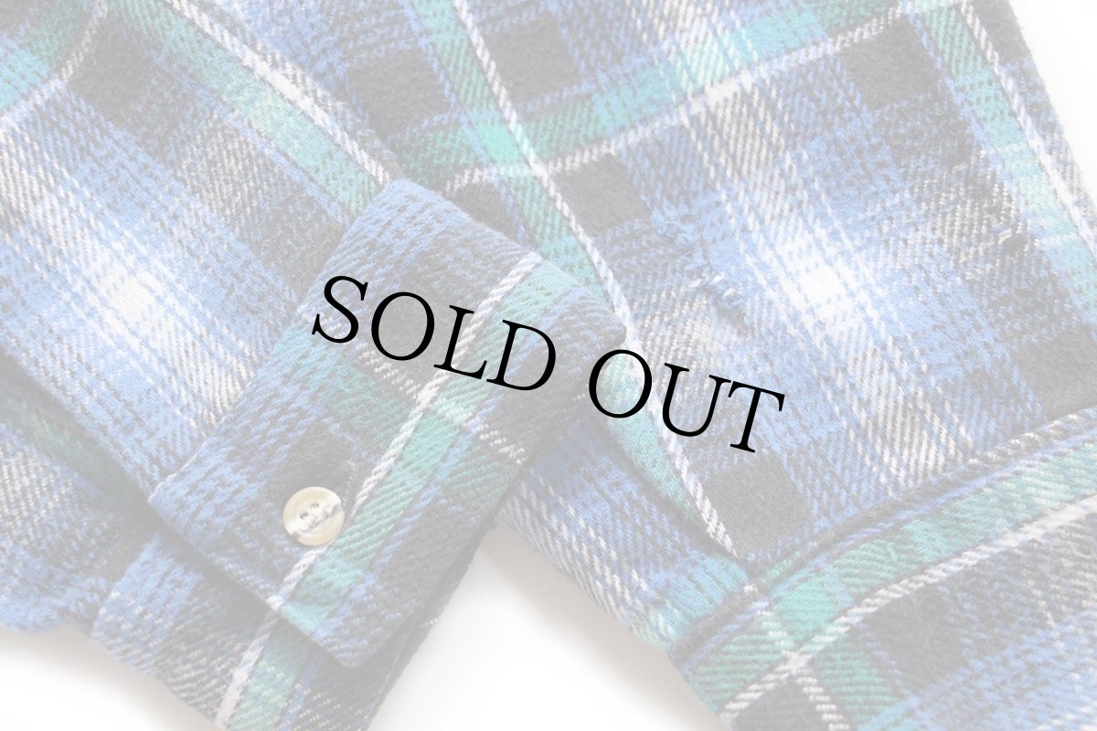 画像6: 90s USA製 FIVE BROTHERファイブブラザー オンブレチェック コットン フランネルシャツ 2XL★特大 (6)