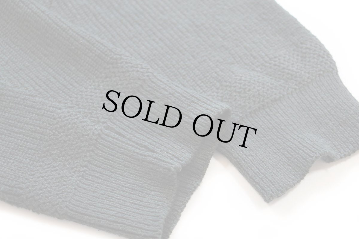 画像6: 90s USA製 L.L.Bean 5ボタン ヘンリーネック コットンニット セーター 濃緑 XL (6)