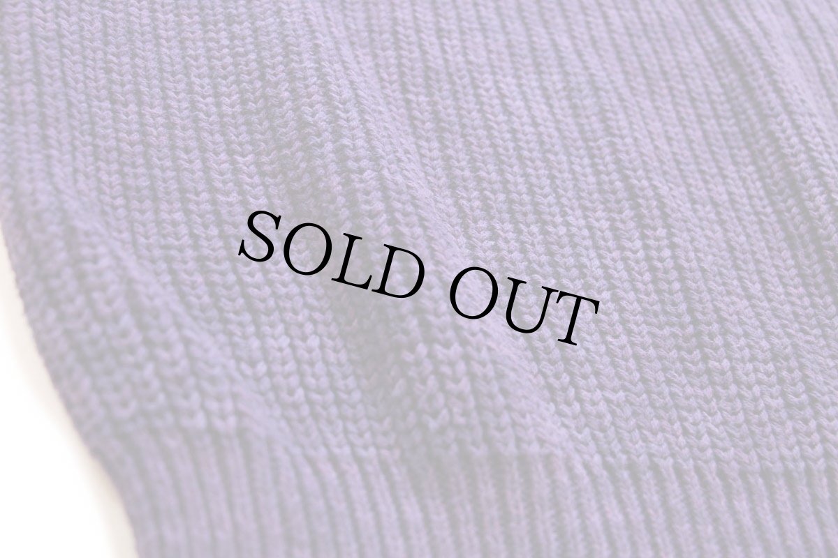 画像5: 80s USA製 L.L.Bean 無地 ローゲージ コットンニット セーター 紫 (5)