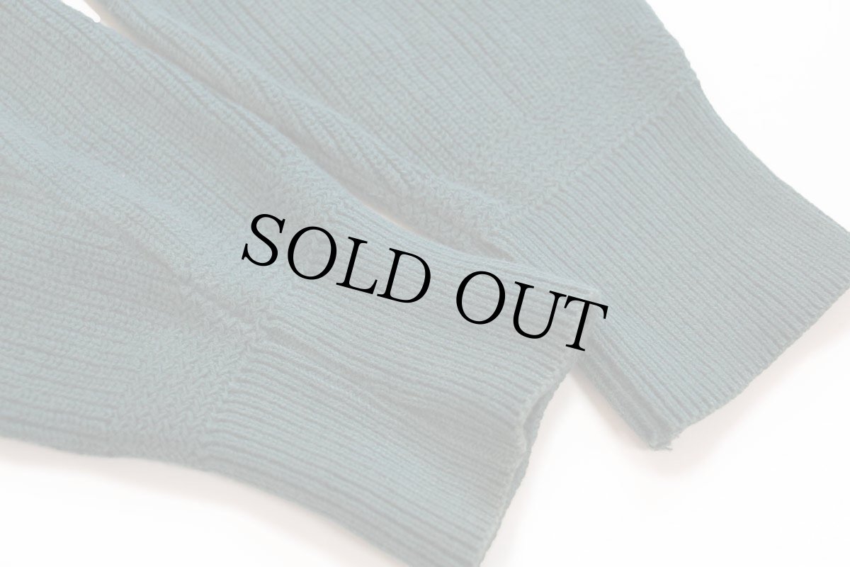 画像5: 80s USA製 L.L.Bean 5ボタン ヘンリーネック コットンニット セーター 緑 M (5)