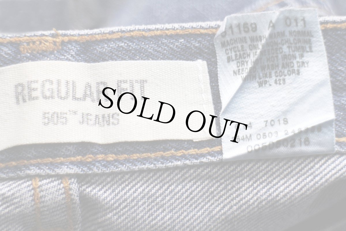画像7: 00s USA製 Levi'sリーバイス 505 デニムパンツ w36 L30★SDP3170 (7)