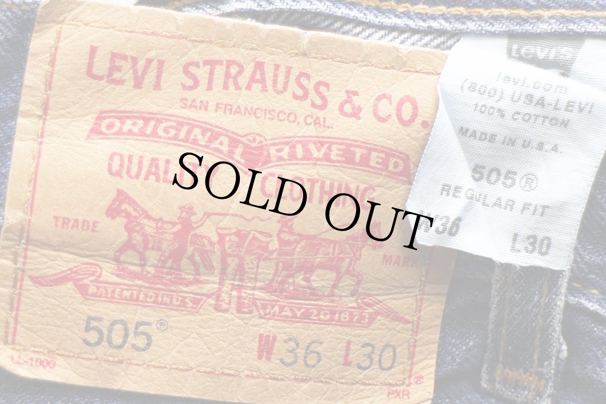 画像6: 00s USA製 Levi'sリーバイス 505 デニムパンツ w36 L30★SDP3170 (6)