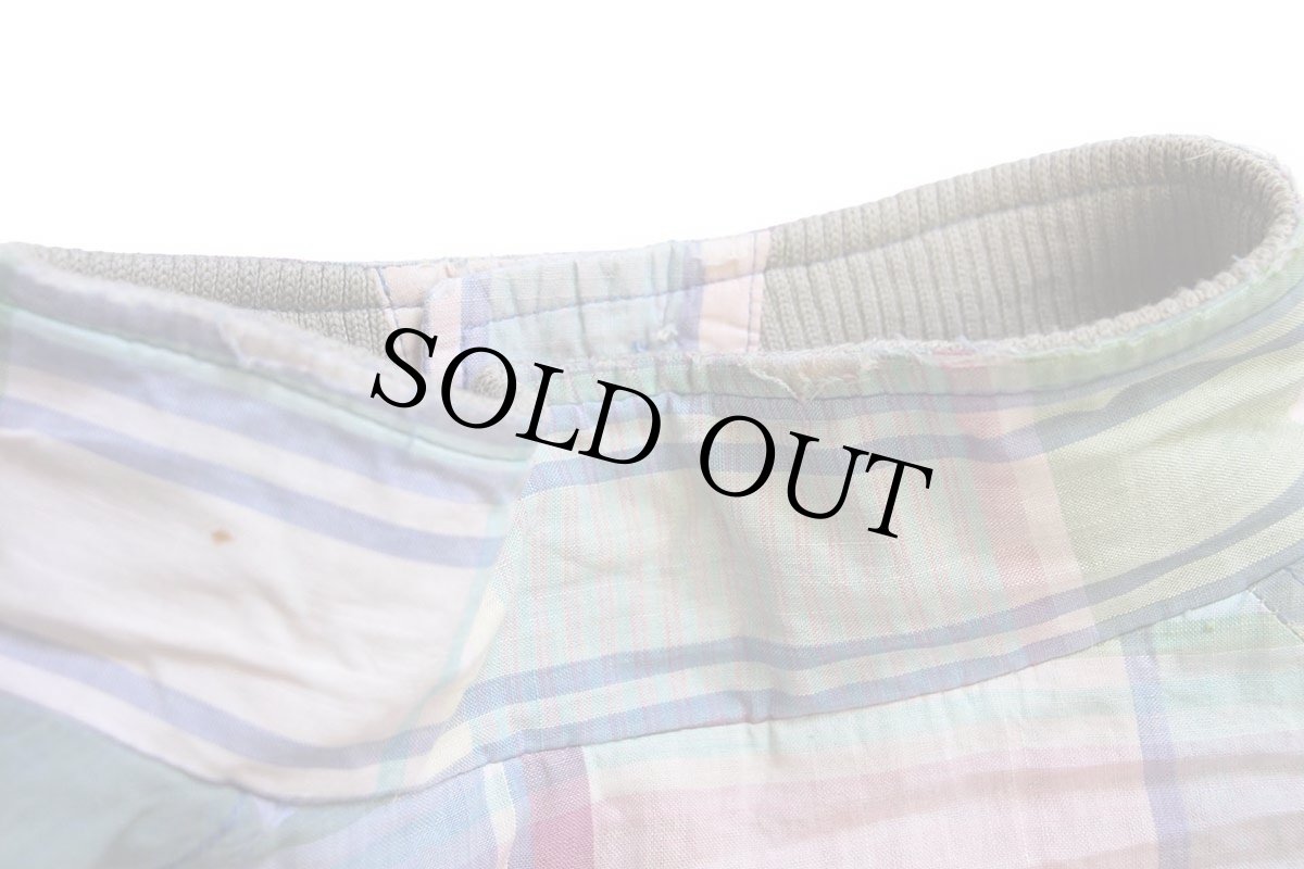 画像7: 90s ポロ ラルフローレン G9タイプ マドラスチェック コットン ハリントンジャケット L (7)