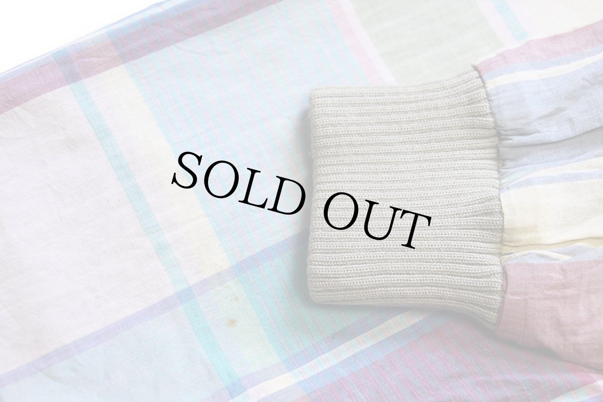 画像8: 90s ポロ ラルフローレン G9タイプ マドラスチェック コットン ハリントンジャケット L (8)