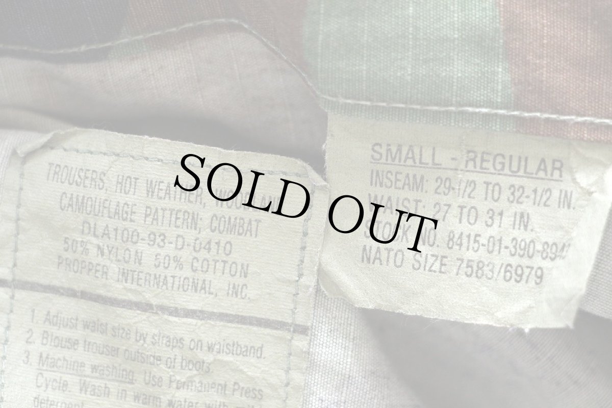画像6: 90s 米軍 U.S.ARMY ウッドランドカモ BDU カーゴパンツ S-R (6)