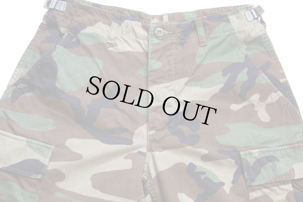 画像4: 90s 米軍 U.S.ARMY ウッドランドカモ BDU カーゴパンツ S-R (4)