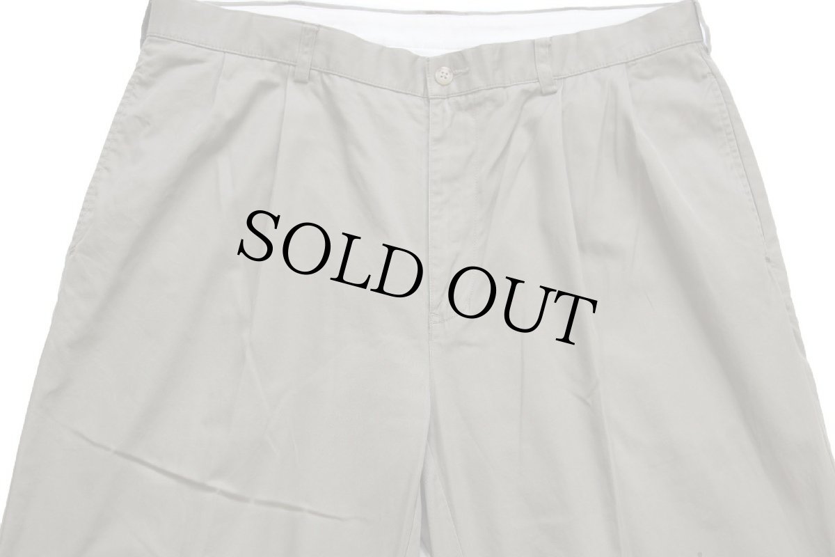 画像4: 00s ポロ ラルフローレン HAMMOND PANT ツータック コットンパンツ グレーブラウン w38 L30★309 (4)