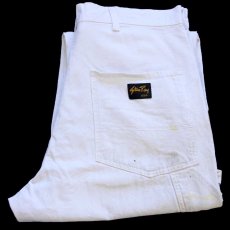 画像1: USA製 Stan Ray ペンキ飛び カットオフ コットン ペインターパンツ ボロ 生成り w34 (1)