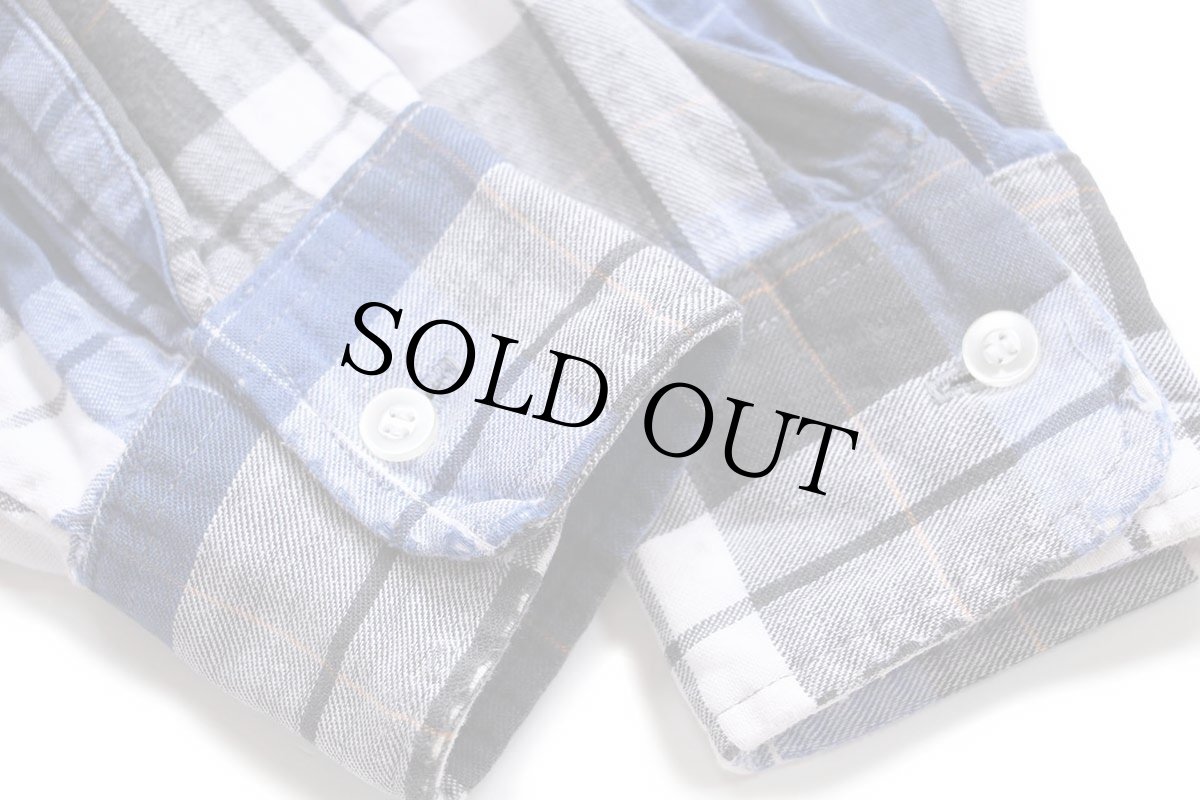 画像6: 70s Berkfield チェック コットン ライトネルシャツ L (6)